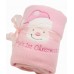Personalised Baby Girl First 1st Christmas Blanket & Bib Gift Set